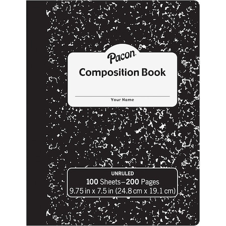 Pacon Book, Comp, Unrld, Mrble, 100Sh Pk PACMMK37145
